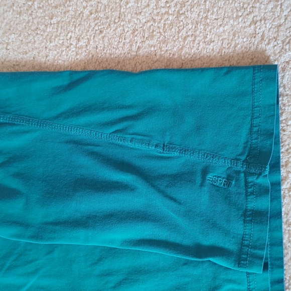 Esprit Teal Scoop Neck T-shirt - Picture 4 of 6